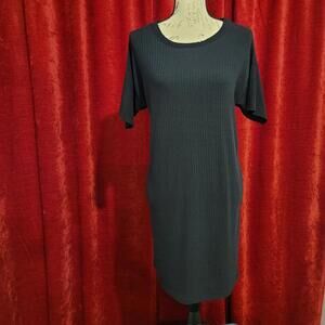 BUNDLE SALE!  NASTY GAL  Black Ribbed T-Shirt Dress Size 6